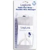 LOGILINK KAB0007 LOGILINK - Lankstus kabelių laikiklis, pilka