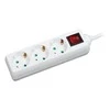 LogiLink 3 lizdai 1,4m balta | jungiklis
