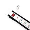LogiLink 5 gniazd 3.0m juoda-balta