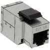 LogiLink Keystone adapteris 2 x RJ45 Cat.6A, STP, tvirtinimas su spragtelėjimu (NK4010)