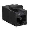 LogiLink LogiLink Keystone Kupplung 2X RJ45 UTP 14.6mm, Cat6A, schw.