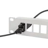 LogiLink ZUB Logilink Cat5E UTP Keystone Coupler juoda