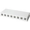 LOGILINK NK4035 LOGILINK- Keystone Surface Mount Box 8 port UTP, baltas, tuščias