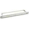 LOGILINK NK4041 LOGILINK- Keystone Panel for 24 Keystone Jacks / Coupler, ekranuotas, pilkas
