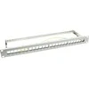 LOGILINK NK4041 LOGILINK- Keystone Panel for 24 Keystone Jacks / Coupler, ekranuotas, pilkas