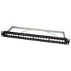 LOGILINK NK4041 LOGILINK- Keystone Panel for 24 Keystone Jacks / Coupler, ekranuotas, pilkas