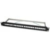 LOGILINK NK4041 LOGILINK- Keystone Panel for 24 Keystone Jacks / Coupler, ekranuotas, pilkas