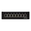 LOGILINK NP0018B LOGILINK- Patch Panel Desktop Cat.6A STP 8 jungtys, Juodas
