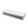 LOGILINK NP0019 LOGILINK- Patch Panel Desktop Cat.6A STP 12 jungtys, pilkas