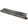 LOGILINK NP0048 LOGILINK- Patch Panel 19-mounting Cat.6 STP 24 jungtys, juodas