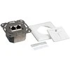 LogiLink LogiLink Cat.6A Anschlussdose, 2x RJ45,baltas, waagerecht - NP0123