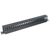 LOGILINK ORCC01B LOGILINK- 19 Uždengtas kabelių laikiklis 1U, juodas