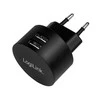 Logilink USB lizdo adapteris 2 prievadų, 10,5 W, greitas įkrovimas, juodas