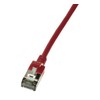 LogiLink LogiLink Patchkabel CAT6A STP TPE SlimLine raudona 0,5m