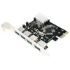 Kontrolierius LogiLink PCIE 2,0 x1 - 4x USB 3,0 (PC0057)