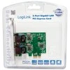 Logilink PC0075, 2 prievadų Gigabit PCI Express tinklo plokštė | Prisijungti | 2 x Gigabit Lan (RJ 45) | PCIe