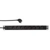 LogiLink PDU8C02 19 PDU 8x CEE 7/3 lizdas + 2 x USB, su apsauga nuo perkrovos