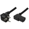 „LogiLink VDE C13“ 2,0 m kampinis dvigubas