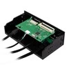 LOGILINK multifunction front panel 5.25inch with 6-way card reader juodas