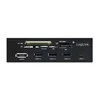 LOGILINK multifunction front panel 5.25inch with 6-way card reader juodas