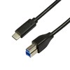 LOGILINK CU0163 LOGILINK – USB 3.2 Gen1x1 laidas, USB-C kištukinis lizdas iki USB-B kištukas, 2 m