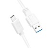 LOGILINK CU0173 LOGILINK - USB 3.2 Gen1x1 laidas, USB-A kištukas iki USB-C kištukas, baltas, 0,5 m