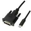 LOGILINK UA0331 LOGILINK – USB 3.2 Gen 1x1 USB-C M į DVI laidas, 1,8 m