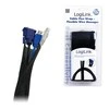 LogiLink Cable Flex Wrap | KAB0006 | Lankstus ir minkštas kabelių kanalas. Patikimai sujungia ir apsaugo laidus. Iškirpti iki reikiamo ilgio. Velcro užsegimas. Su antipireno funkcija. Ryšulio skersmuo 32 mm. | Juodas | 1,8 m
