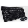Klaviatūra ir pelė Kit Logitech MK120, su laidu, USB, QWERTZ, Juodas, Pelė Included