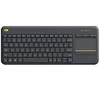 Belaidė klaviatūra Logitech K400 Plus su jutikliniu kilimėliu, US išdėstymas, Juoda