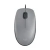 Tyli pelė su laidu Logitech M110, Pilka