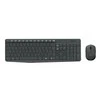 Logitech MK235 Belaidė Klaviatūra ir pelė - Pilkas-FRA-2.4GHZ-CENTRAL