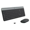 Logitech MK470 Slim Wireless Combo, belaidė klaviatūra ir pelė, CZ Czech/SK Slovakia išdėstymas, Grafito spalvos