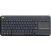 Logitech WIRELESS TOUCH Klaviatūra - K400 PLUS Juodas HU VERSION