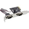 Šakotuvas Kontroler Longshine Longshine sąsajos plokštė, 2 prievadų nuoseklioji, PCI Express I/O kortelė, LCS-6321M