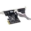 Šakotuvas Kontroler Longshine Longshine sąsajos plokštė, 2 prievadų nuoseklioji, PCI Express I/O kortelė, LCS-6321M
