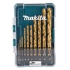 Grąžtas Makita HSS-TiN metalo grąžų rinkinys iš 10 vnt. D-72849