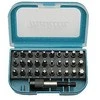 Makita Sukimo antgalių komplektas 31 vnt. (PH1;PH2;PH3;PZ1;PZ2,PZ3;T8;T10;T15;T20;T25;T27;T30;T40) P-73374