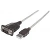 Manhattan 151801 serijinis kabelis Sidabras 0,45 m USB A Serial/COM/RS232/DB9