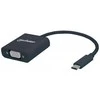 Manhattan 151771 kabelių sąsaja / invertavimo adapteris USB-C VGA Juoda