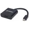 MANHATTAN Mini Ekranas port (DP) /HDMI Adapteris, M/F, juodas, 152570