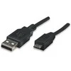 StarTech Manhattan 1,8m USB 2.0 A/Micro-B USB laidas 1,8m USB A Micro-USB B Juoda