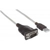 USB kabelis Manhattan USB-A - RS- 232 1,8 m permatomas (151849)