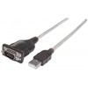 USB kabelis Manhattan USB-A - RS- 232 1,8 m permatomas (151849)
