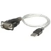 StarTech Manhattan 205153 kabelių sąsaja / invertavimo adapteris USB A Serial/COM/RS232/DB9 Juoda, Permatomas