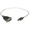 StarTech Manhattan 205153 kabelių sąsaja / invertavimo adapteris USB A Serial/COM/RS232/DB9 Juoda, Permatomas
