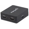 Manhattan Manheteno HDMI skirstytuvas, 1080p 2 prievadų HDMI skirstytuvas, maitinamas USB, juodas