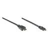 Intracom MANHATTAN High Speed HDMI Cable 1,8m juodas Mini HDMI 19 kontaktų kištukas HDMI 19 kontaktų kištukas nikeliuotos jungtys