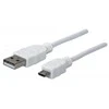 StarTech Manheteno didelės spartos USB įrenginio kabelis A kištukas / Micro-B kištukas, 1,0 m, Baltas, 323987
