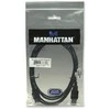 StarTech Manhattan 338653 USB kabelis 1,8 m 2.0 USB A Juoda